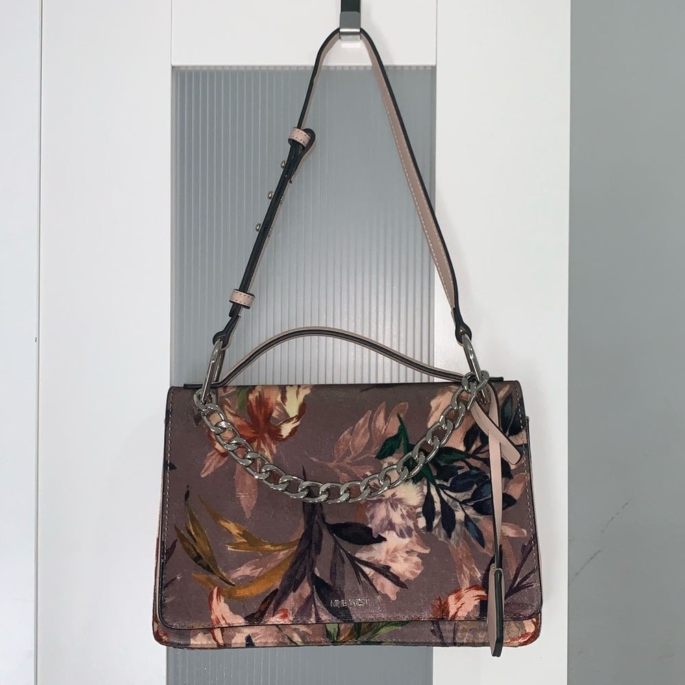 Nine West Tresures Floral Velvet Bag